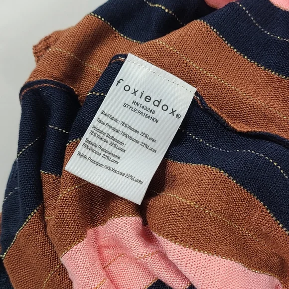 FOXIEDOX Anthropologie Striped Knit Anne Midi Skirt - Picture 4 of 4